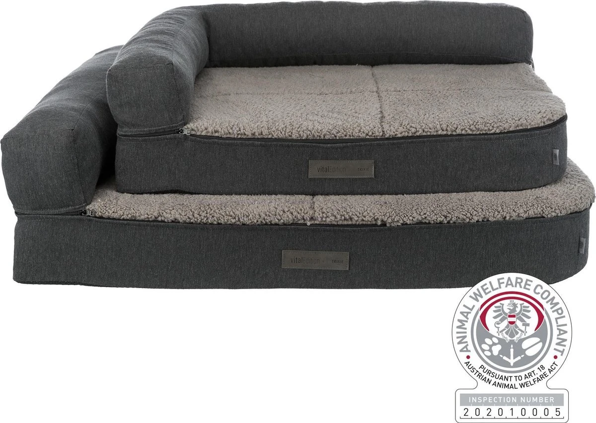 Trixie Hondenmand Sofa Bendson Orthopedisch Grijs (80X60 CM) - Afbeelding 11
