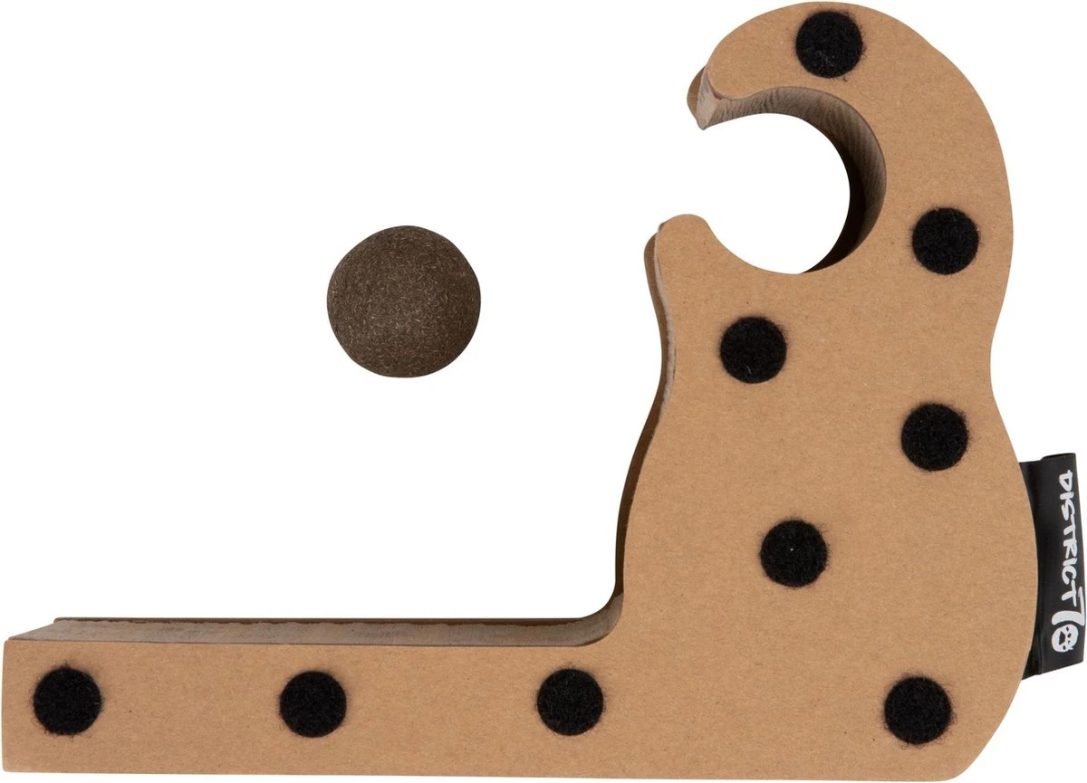 District 70 MAZE 3-in-1 Opvouwbare Kartonnen Kattenmand - Inclusief Catnip Balletje - Voor Slapen, Spelen En Krabben! - Afbeelding 3