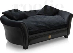 Luxe Hondensofa - Zwart - HIGH LIVING - 2 Kussens