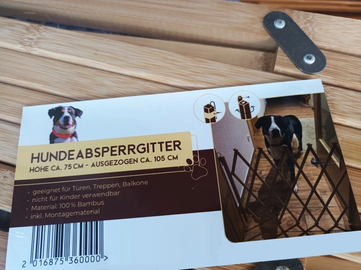 Merkloos Traphekje Voor Honden (vouwhekje / Schaarhekje / Harmonica Hekje) - Afbeelding 2