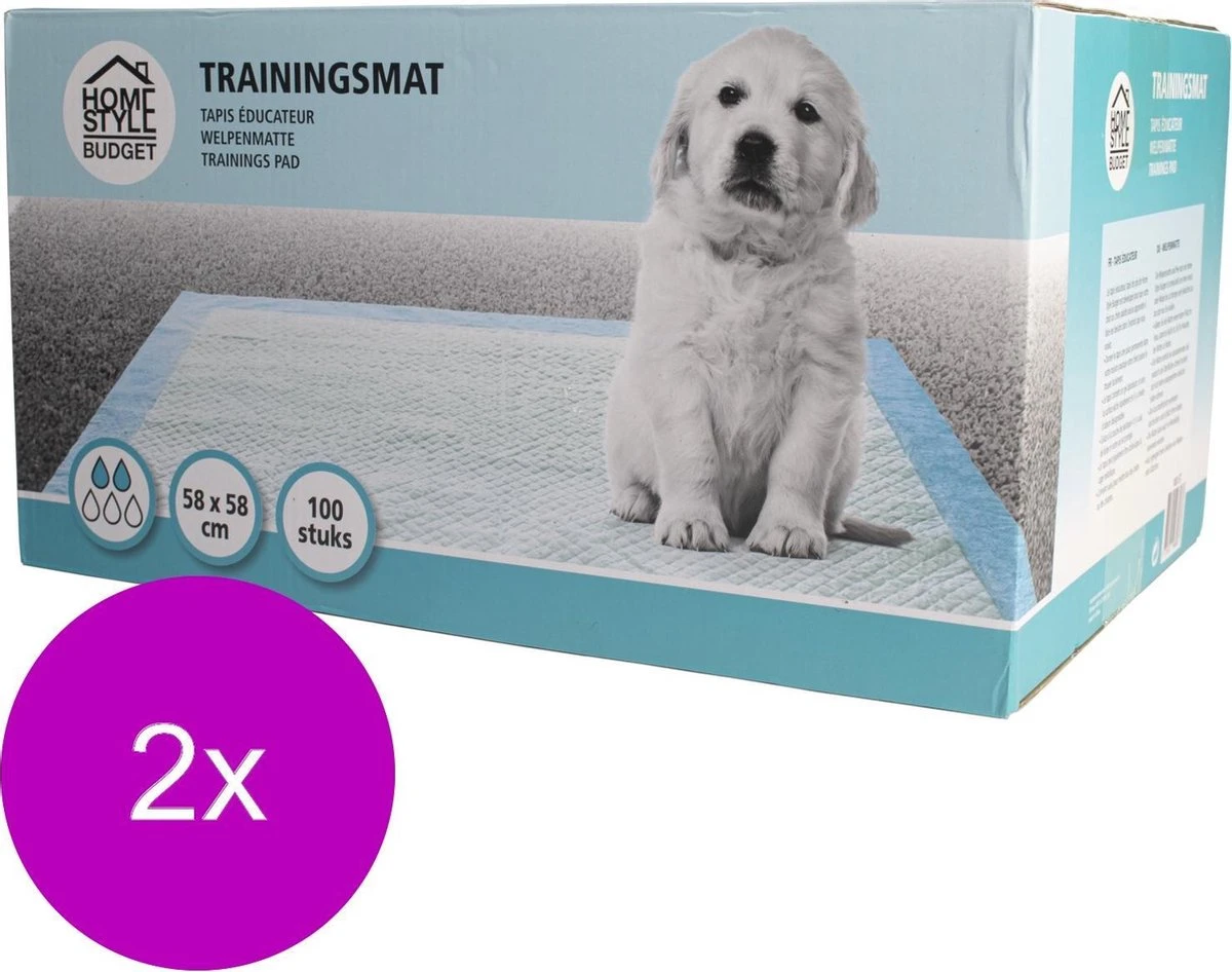Homestyle Budget Trainingsmat - Zindelijkstraining - 2 X 100 Stuks 58x58 Cm - Afbeelding 3