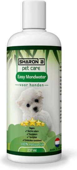 Easy Mondwater Voor Honden - 237 Ml - Tegen Stinkende Adem - Tandplak - Tandsteen - Tandvleesproblemen