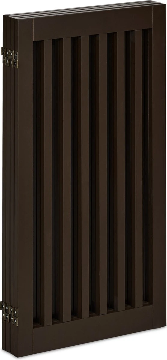 Relaxdays Veiligheidshekje Hout - 92 Cm Hoog - Hondenhek - Inklapbaar - Bruin - 3 Panelen - Afbeelding 3