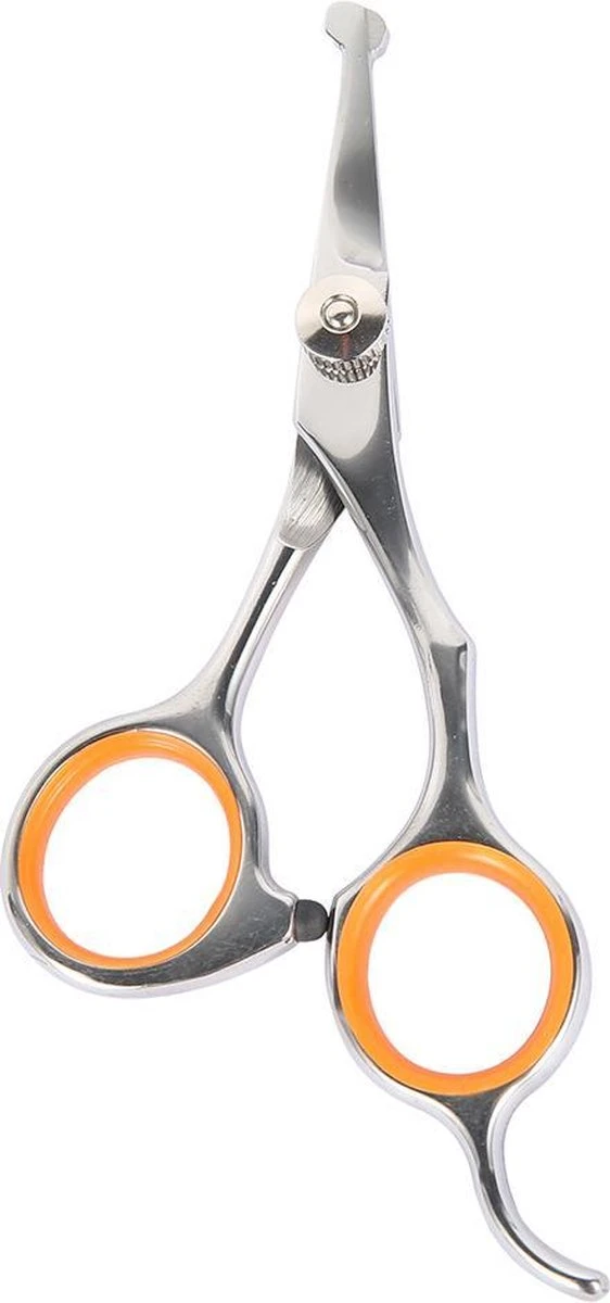 Merkloos Premium Gebogen Trimschaar Honden - Huisdier Trimmen - Hoofd, Poten Ogen & Oren - Kat & Hond Knippen - Veilige Schaar - Afbeelding 8