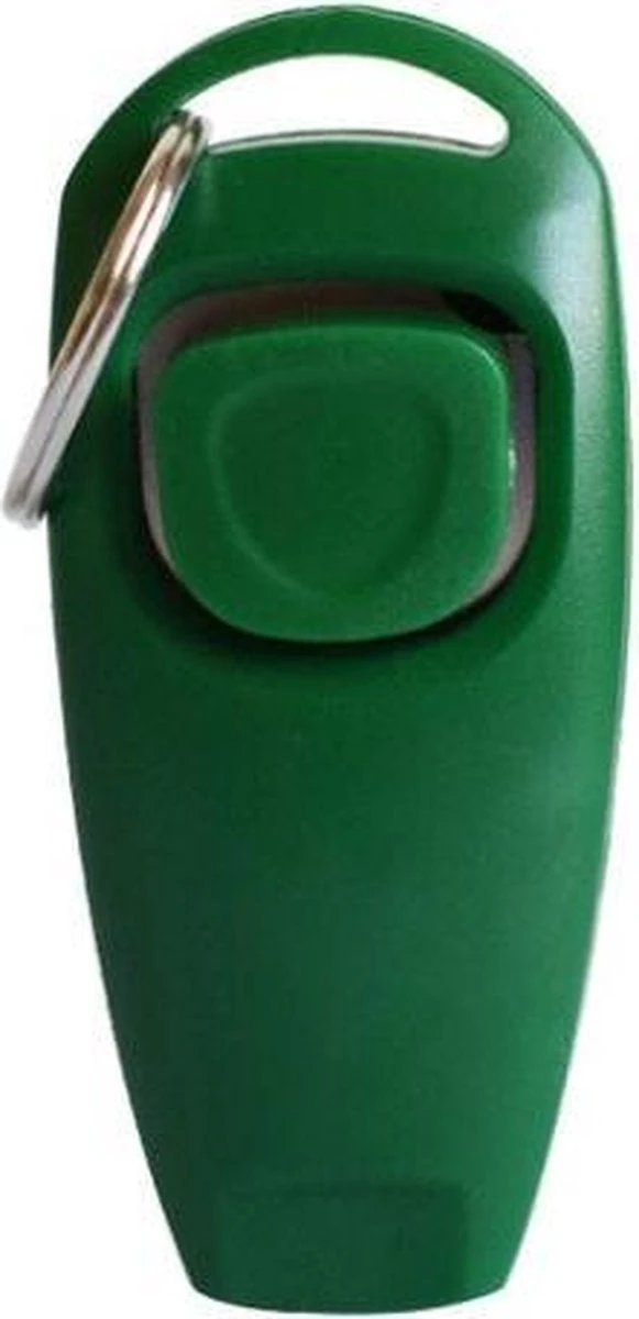 Luxe Clicker Met Fluit - 2 In 1 Hondentrainer - Hondenklikker - Met Bevestigingsring - Hond Trainen Met Een Clicker En Fluit - Honden Trainer - Groen - Puppy Klikker - Puppy Trainen - Kattentrainer - Trainingshulp Voor Huisdieren - Huisdieren