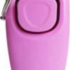 Luxe Clicker Met Fluit - 2 In 1 Hondentrainer - Hondenklikker - Met Bevestigingsring - Hond Trainen Met Een Clicker En Fluit - Honden Trainer - Roze - Puppy Klikker - Puppy Trainen - Kattentrainer - Trainingshulp Voor Huisdieren - Huisdieren