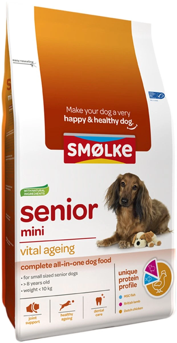 Smolke Senior Mini - Kip - Hondenvoer - 3 Kg - Afbeelding 18