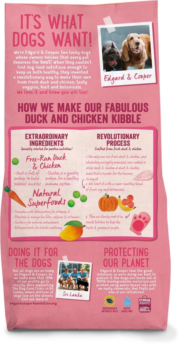 Edgard & Cooper Verse Scharreleend & Kip Puppy - Hondenvoer - 7kg - Afbeelding 9