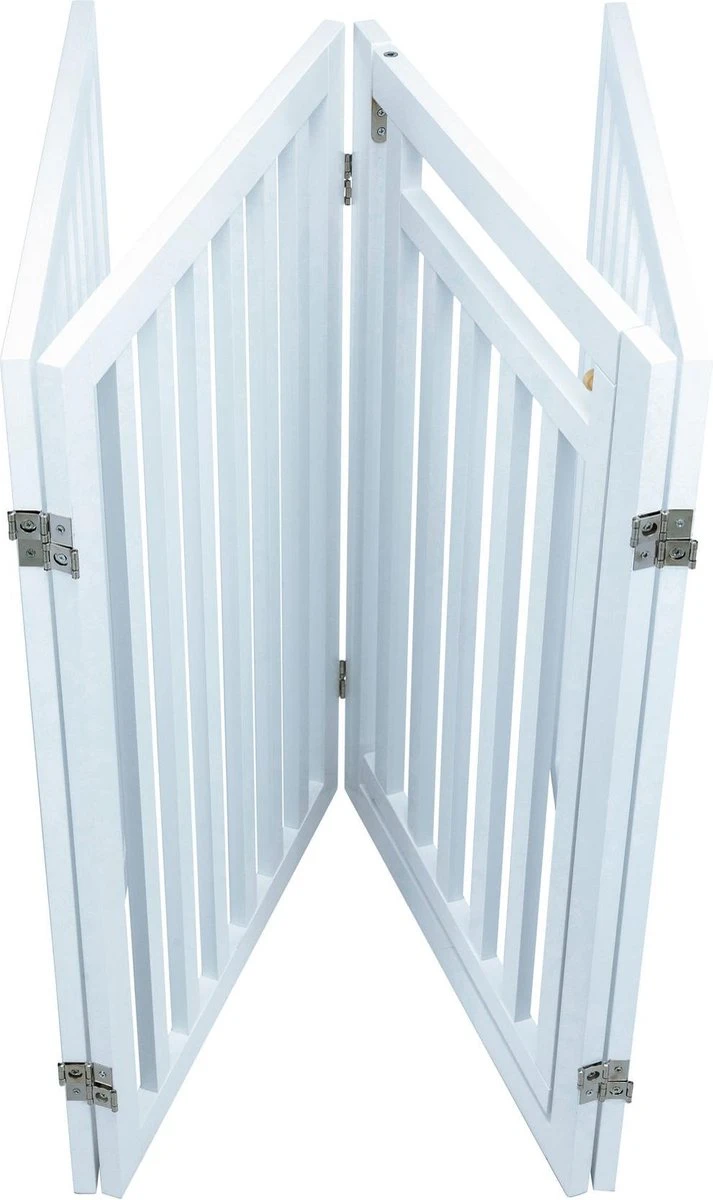 Trixie Hondenhek Met Deur Wit - 60-160 X 81 CM - Afbeelding 2