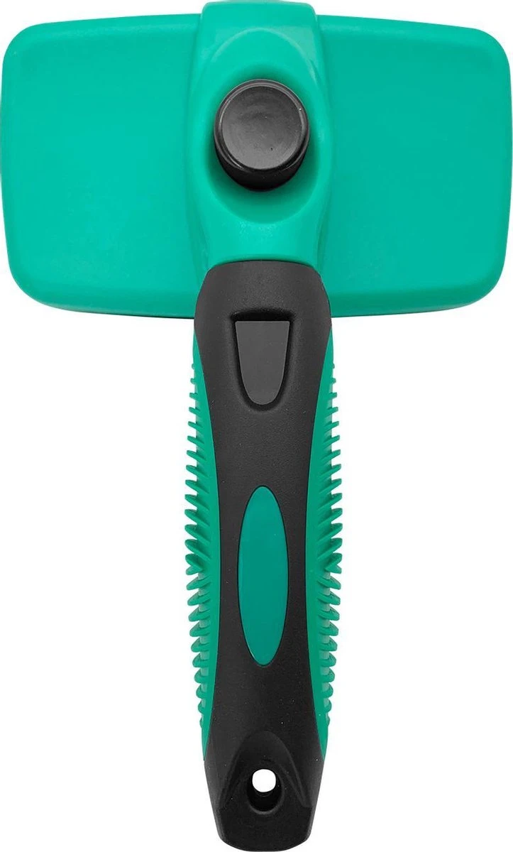 ElegaPet Hondenborstel Groen - Hondenhaar Verwijderen - Kat En Hondenkam - Slickerborstel Hond En Kat - Groomer - Ondervacht Kam Hond - Borstel Hond - Hondenborstel Langharig En Kortharig - Slickerborstel - Anti Klit/Knopen/Huidschilfers - Afbeelding 7