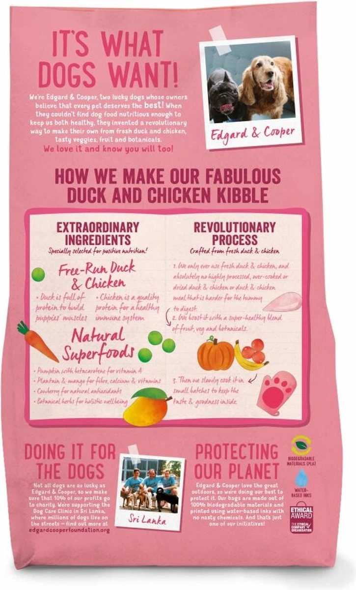 Edgard & Cooper Verse Scharreleend & Kip Puppy - Hondenvoer - 7kg - Afbeelding 11