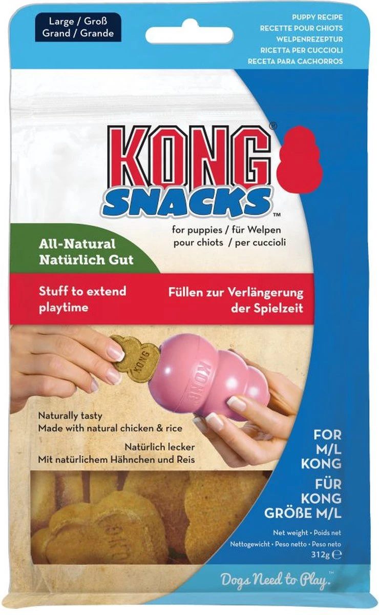 Kong Stuff 'N Snacks Puppy Hondensnack - Kip&Rijst - L - Afbeelding 11