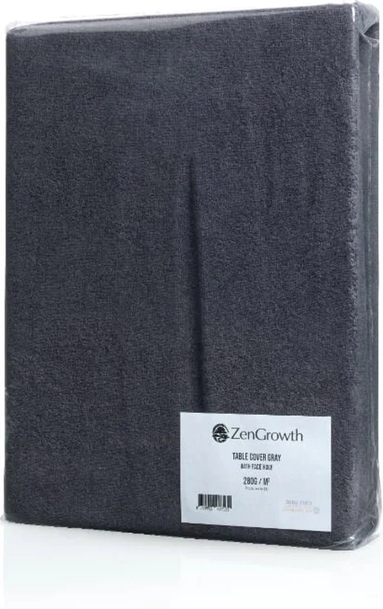 Hoeslaken Massagetafel Grijs- Extra Dik - Badstof Stretch - Met Uitsparing - Afbeelding 5