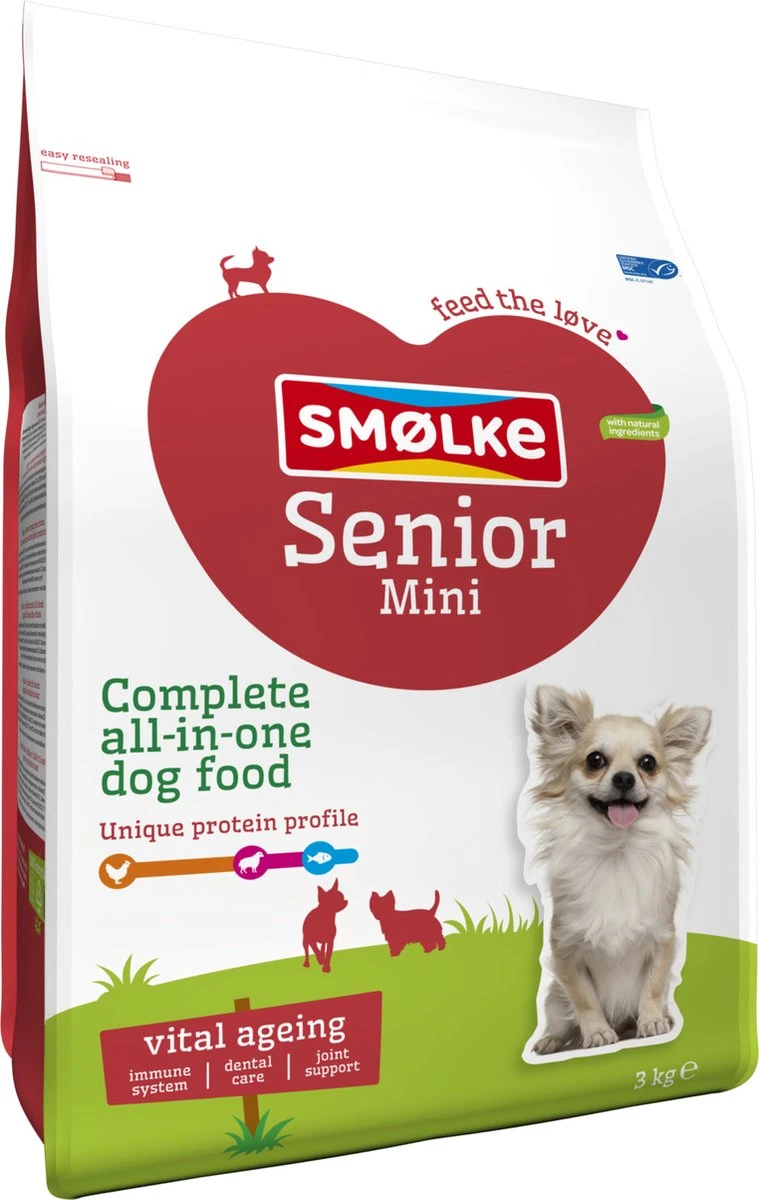 Smolke Senior Mini - Kip - Hondenvoer - 3 Kg - Afbeelding 13