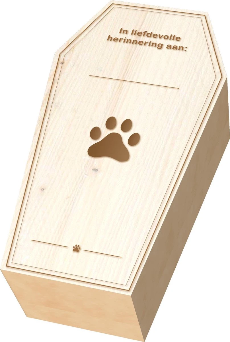 Dieren Begraafkist, Dieren Grafkist, Dieren Doodskist Voor Kat, Konijn Of Hond, Huisdier Begraven (100% Afbreekbaar) - Afbeelding 2