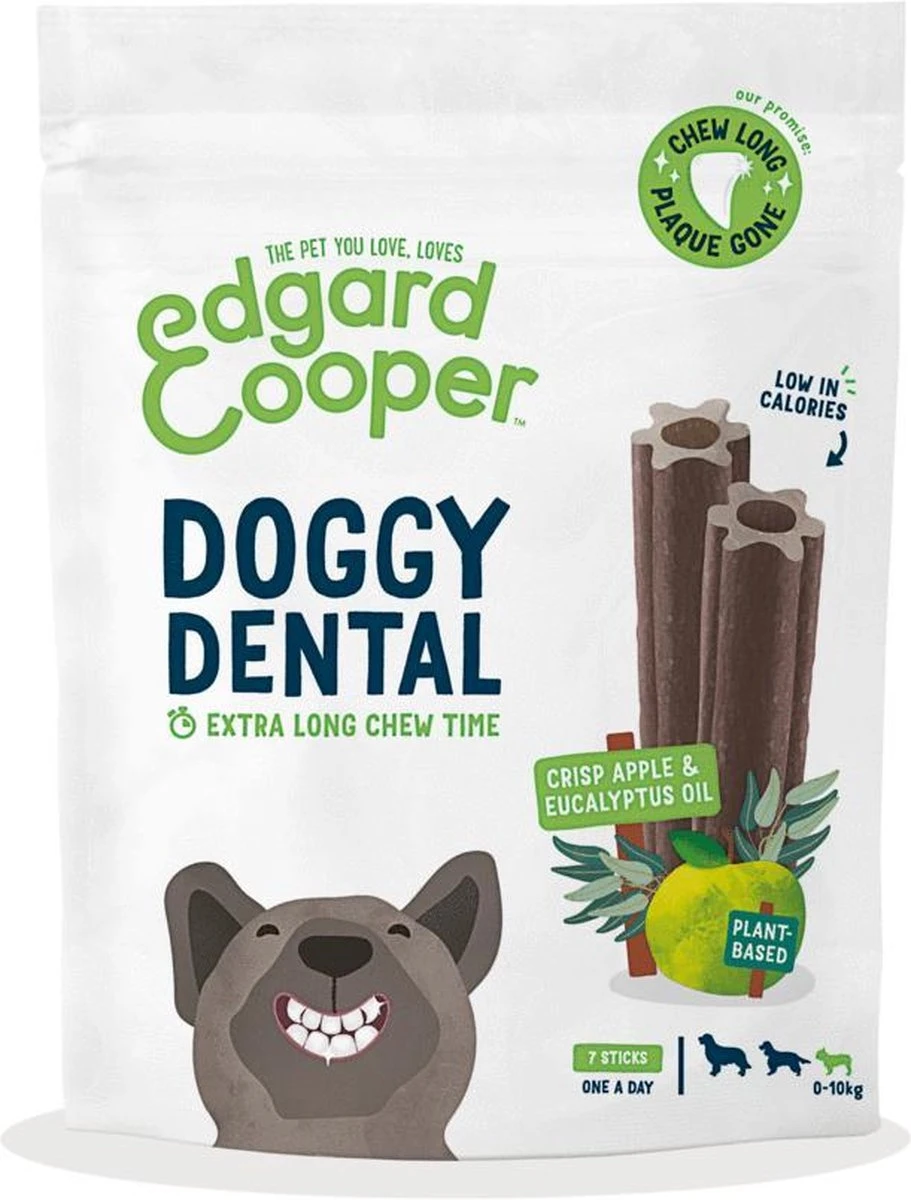 Edgard & Cooper Doggy Dental Sticks Appel - Eucalyptusolie Medium - Afbeelding 16