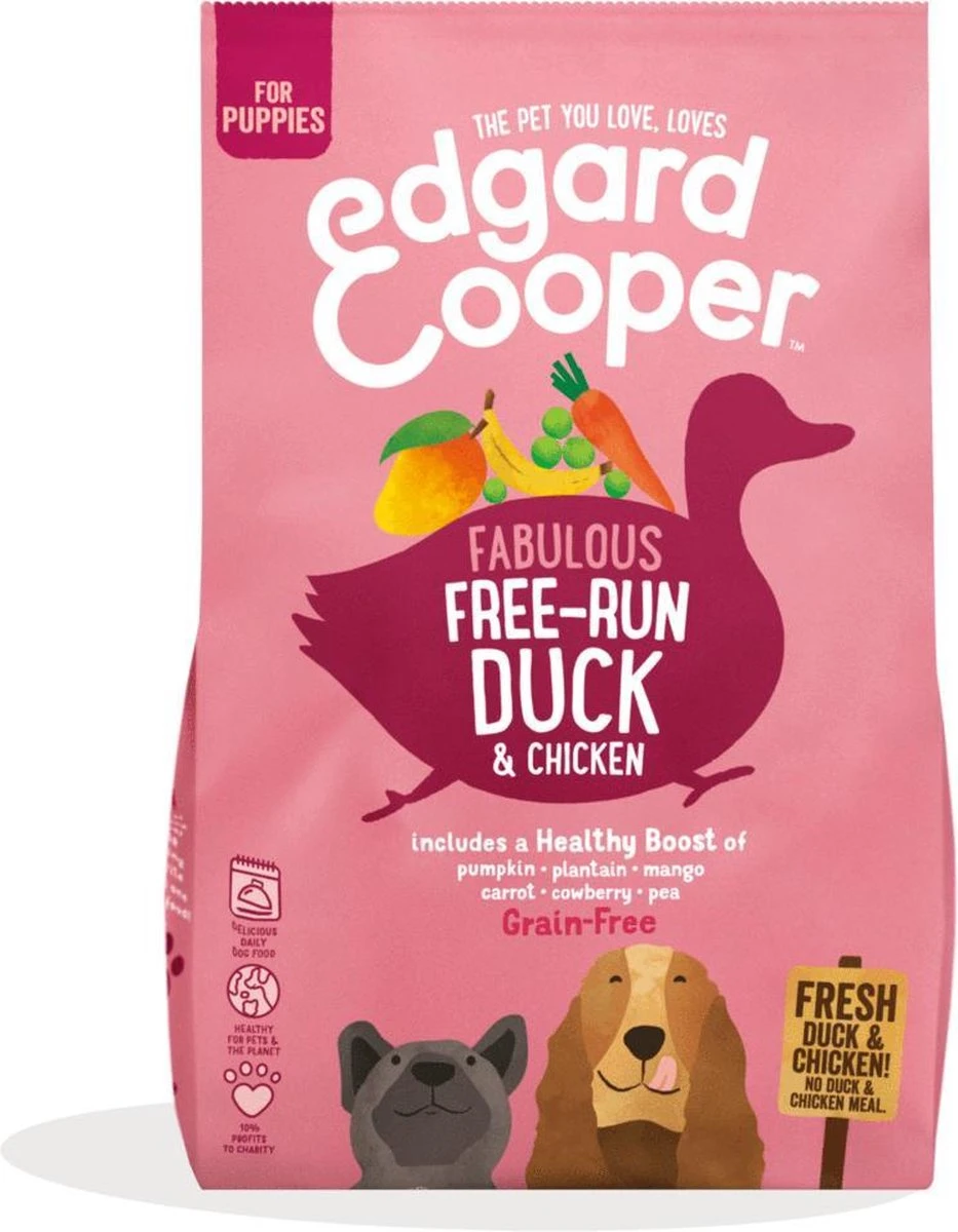 Edgard & Cooper Verse Scharreleend & Kip Puppy - Hondenvoer - 7kg - Afbeelding 15