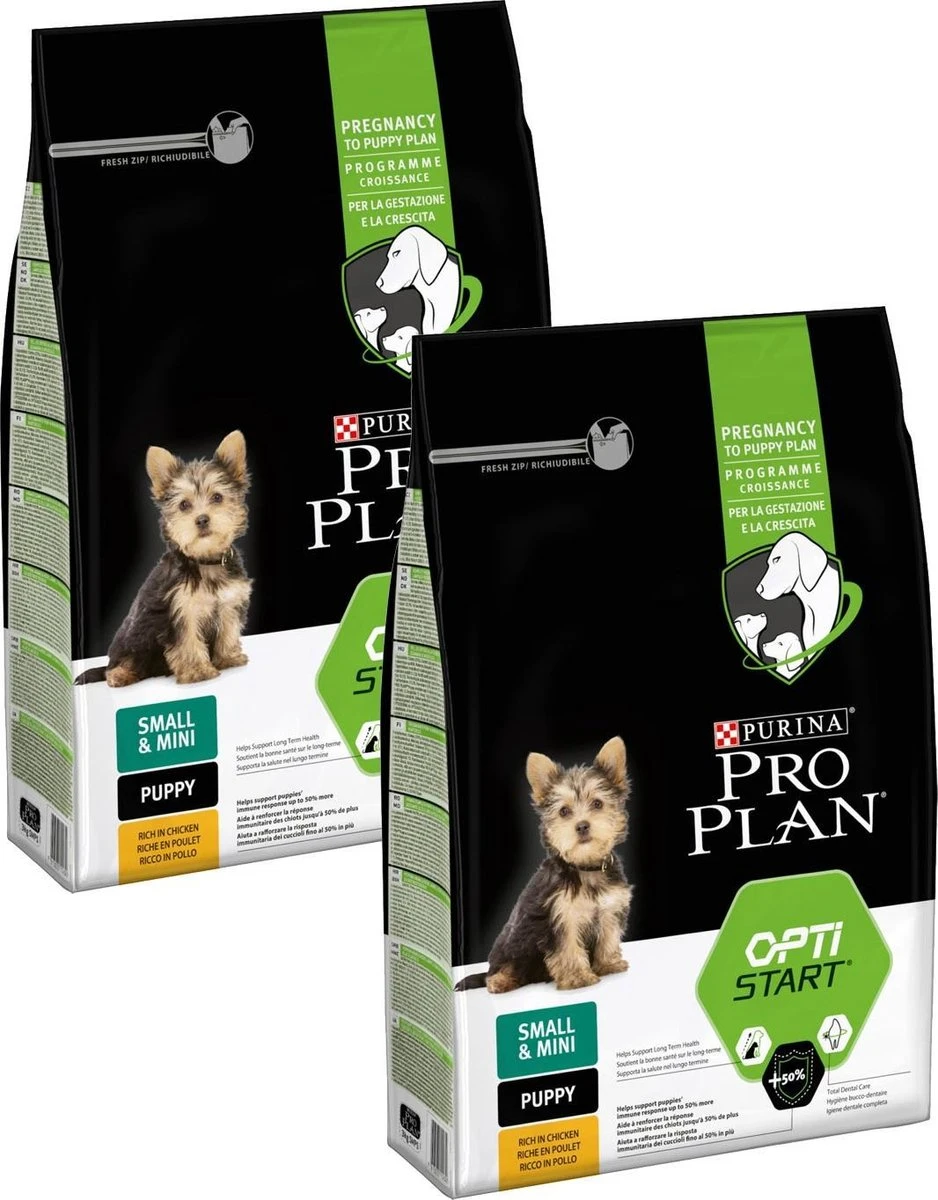 Pro Plan Dog Puppy Small & Mini Breed - Kip - Hondenvoer - 2 X 3 Kg - Afbeelding 2