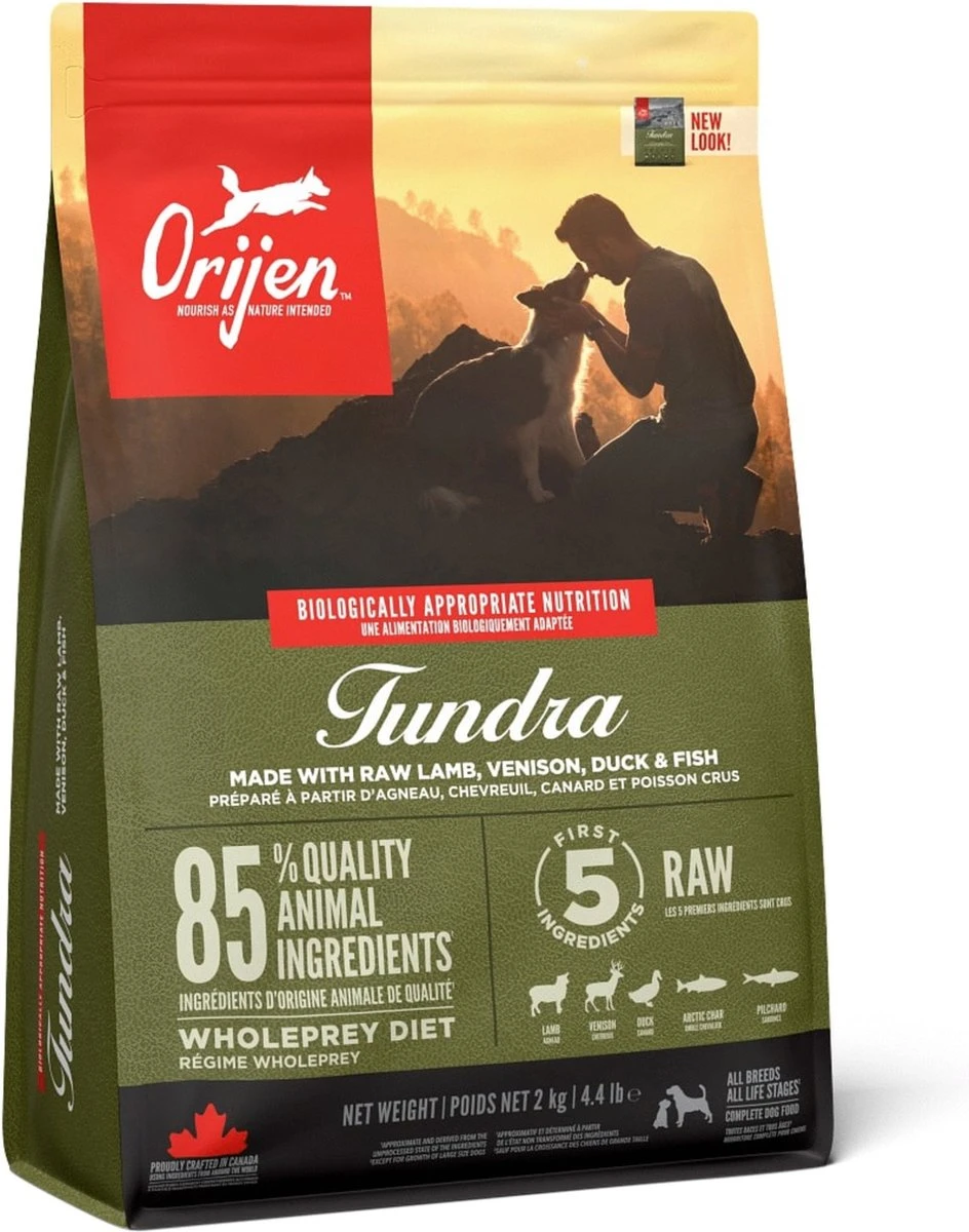 Orijen Whole Prey Tundra Dog - Geit & Zwijn - Hondenvoer - 2 Kg - Afbeelding 3