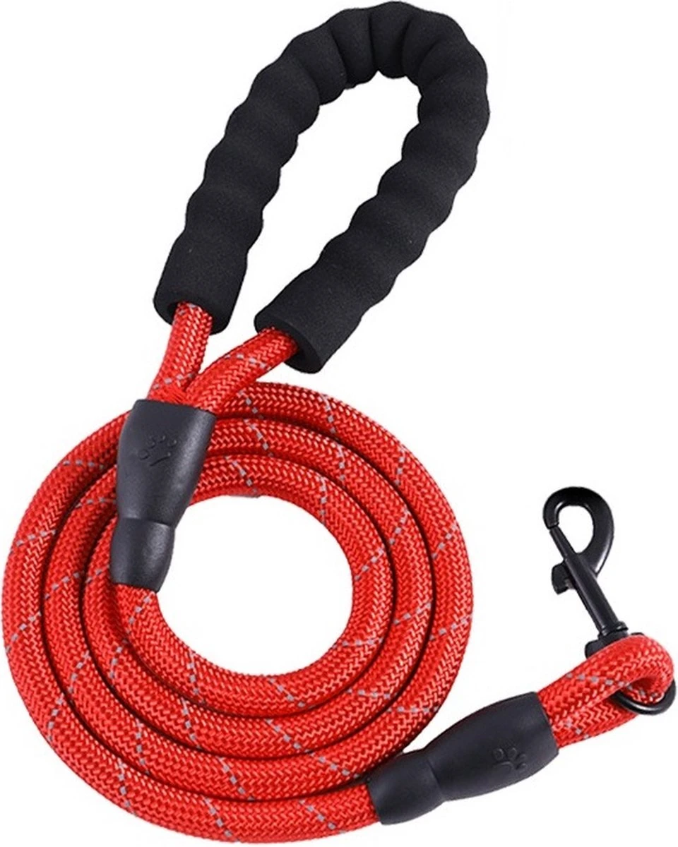 Hondenriem 300cm 3 Meter Extra Sterk Rood Hond Riem