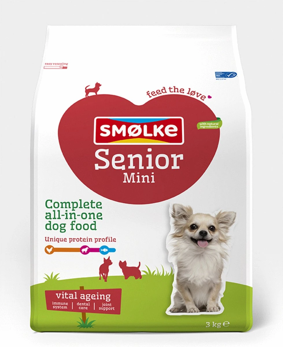 Smolke Senior Mini - Kip - Hondenvoer - 3 Kg - Afbeelding 12