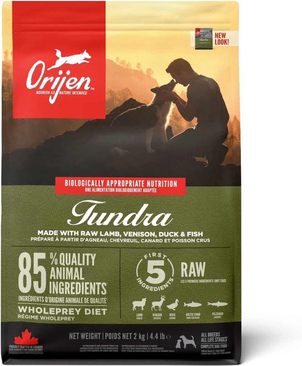 Orijen Whole Prey Tundra Dog - Geit & Zwijn - Hondenvoer - 2 Kg - Afbeelding 2